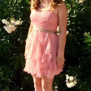 Custom spaghetti strap mini dress